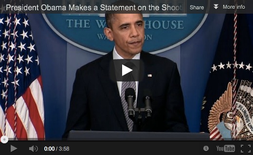 Watch President Obama's statement on the shooting in Connecticut